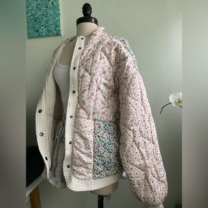 BlankNYC Boho Quilted Bomber Jacket